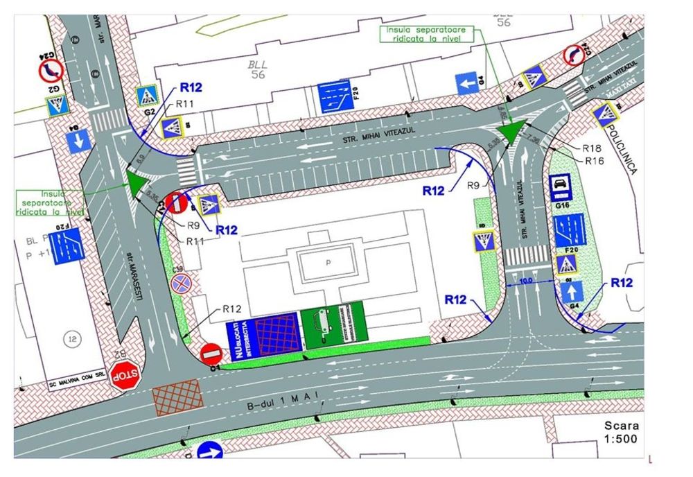 Noi sensuri unici în municipiul Suceava pentru fluidizarea traficului FOTO 
