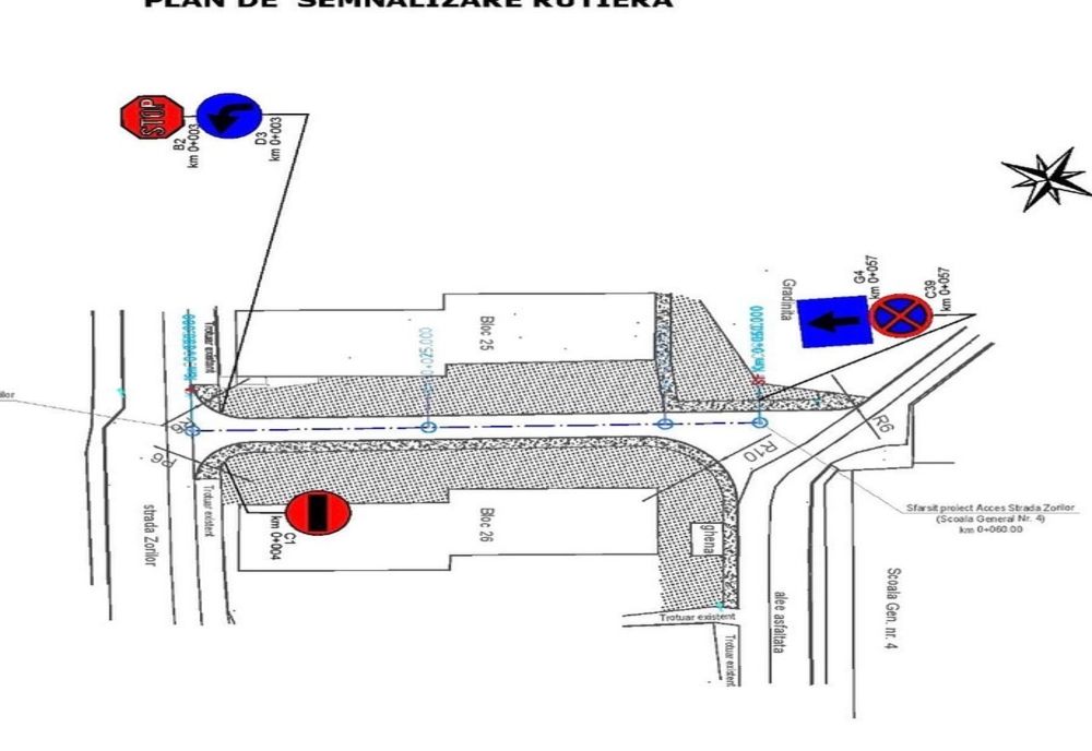 Stradă nouă în zona Școlii Gimnaziale Nr. 4 Suceava FOTO