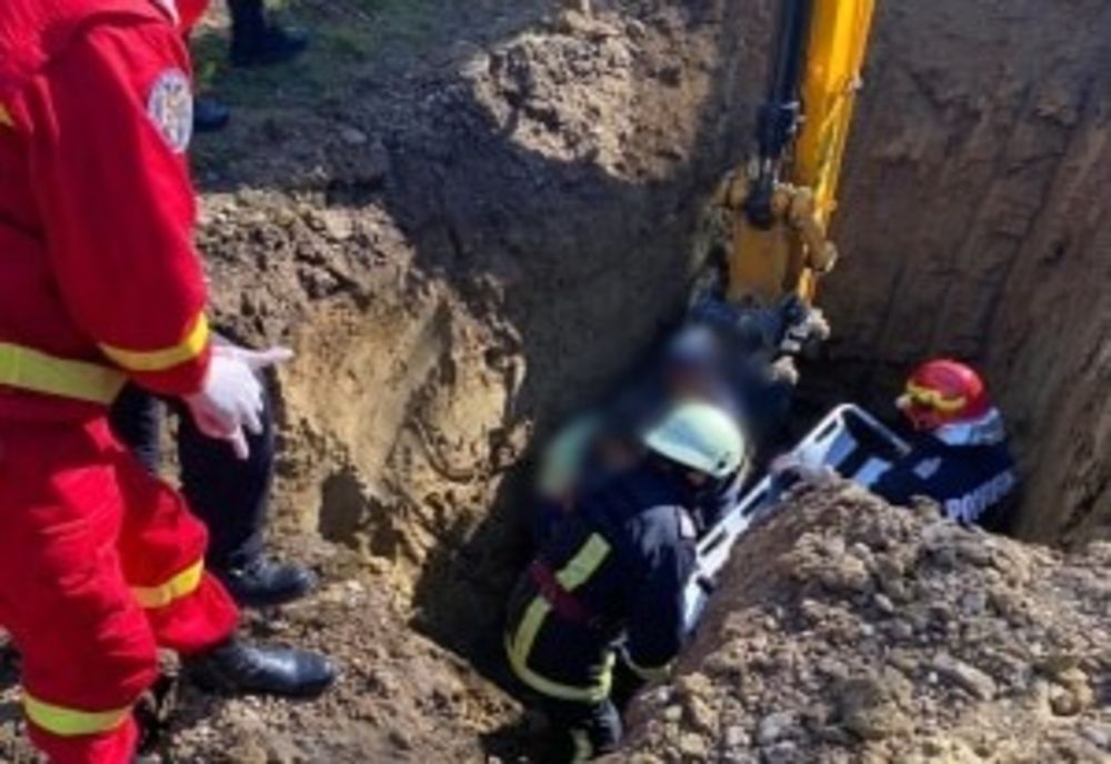 Mal de pământ surpat peste un muncitor, la Udești FOTO