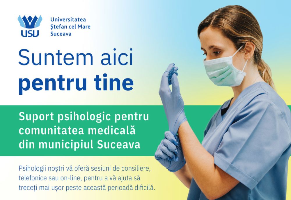 USV a lansat Centrul de sprijin emoțional și consiliere psihologică, dedicat cadrelor medicale din Spitalul Județean de Urgență Suceava