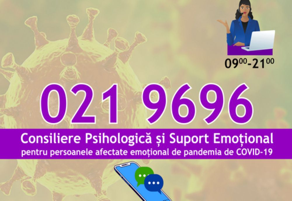STS: Linie telefonică de asistență psihologică pentru persoanele afectate de epidemia de noul coronavirus