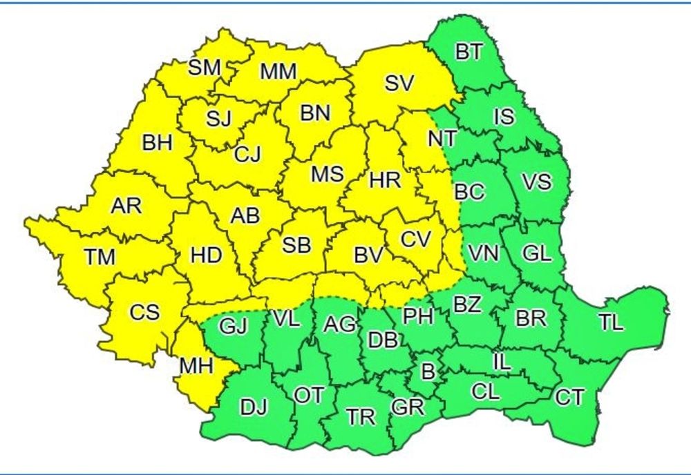 Cod Galben de furtuni în Banat