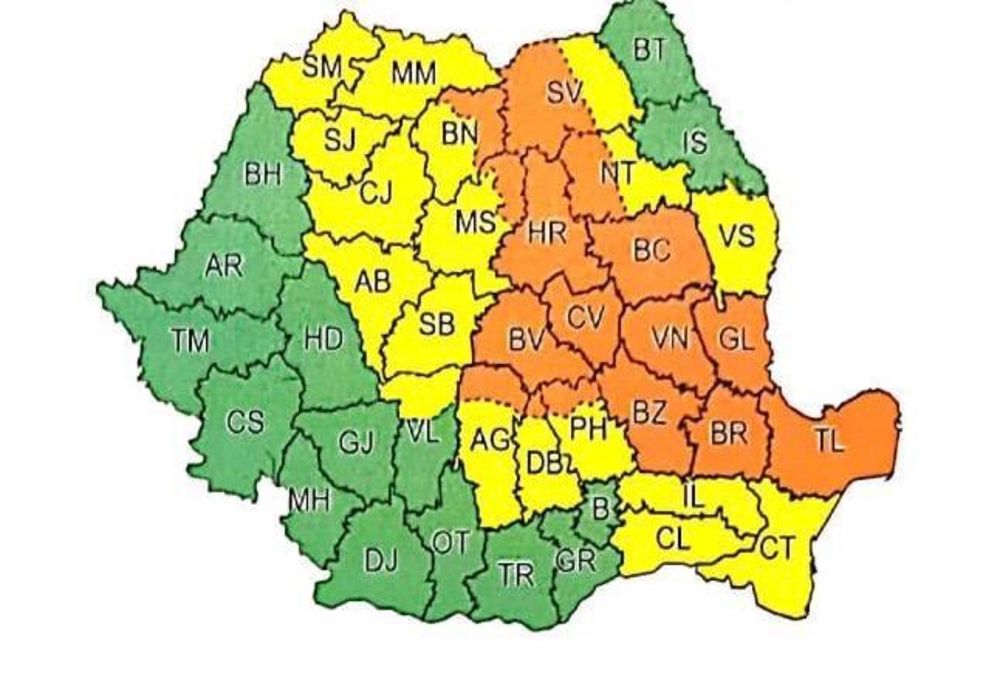 Cod portocaliu de furtuni și instabilitate atmosferică. Vezi zonele vizate