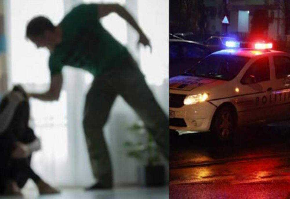 Soț violent, evacuat de polițiști din casă