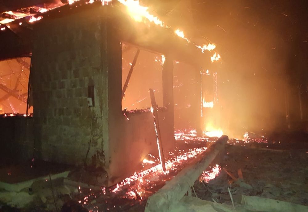Incendiu la un gater din Slatina (FOTO)
