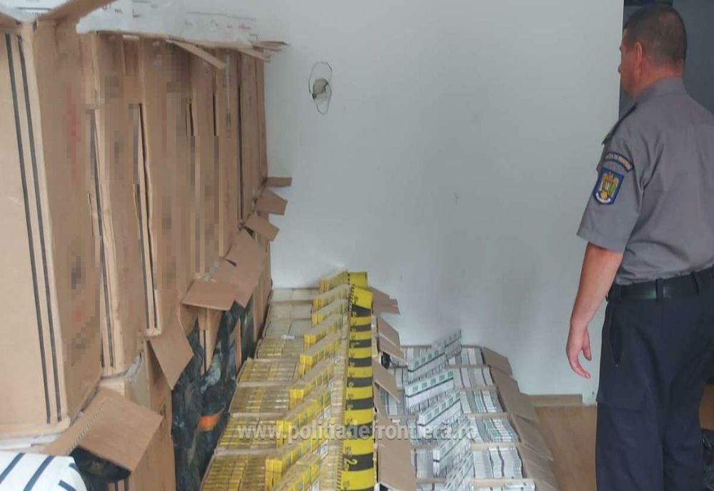 Țigări în valoare de 280.000 de lei confiscate la frontiera verde 