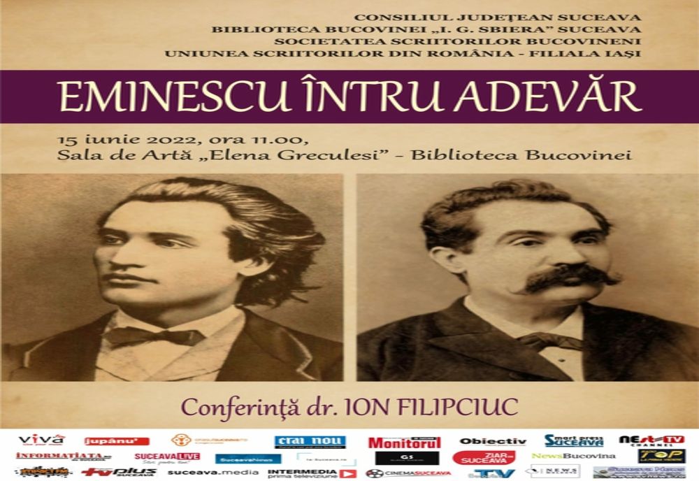 „Eminescu întru adevăr” - Conferință dr. Ion Filipciuc