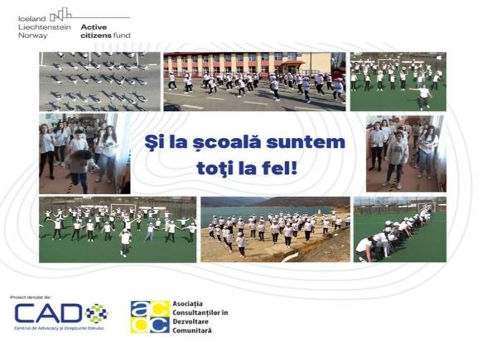 Trei şcoli din Prahova, Suceava şi Botoşani au câştigat concursul flash-mob din cadrul proiectului "Şcoala pentru toţi copiii!"