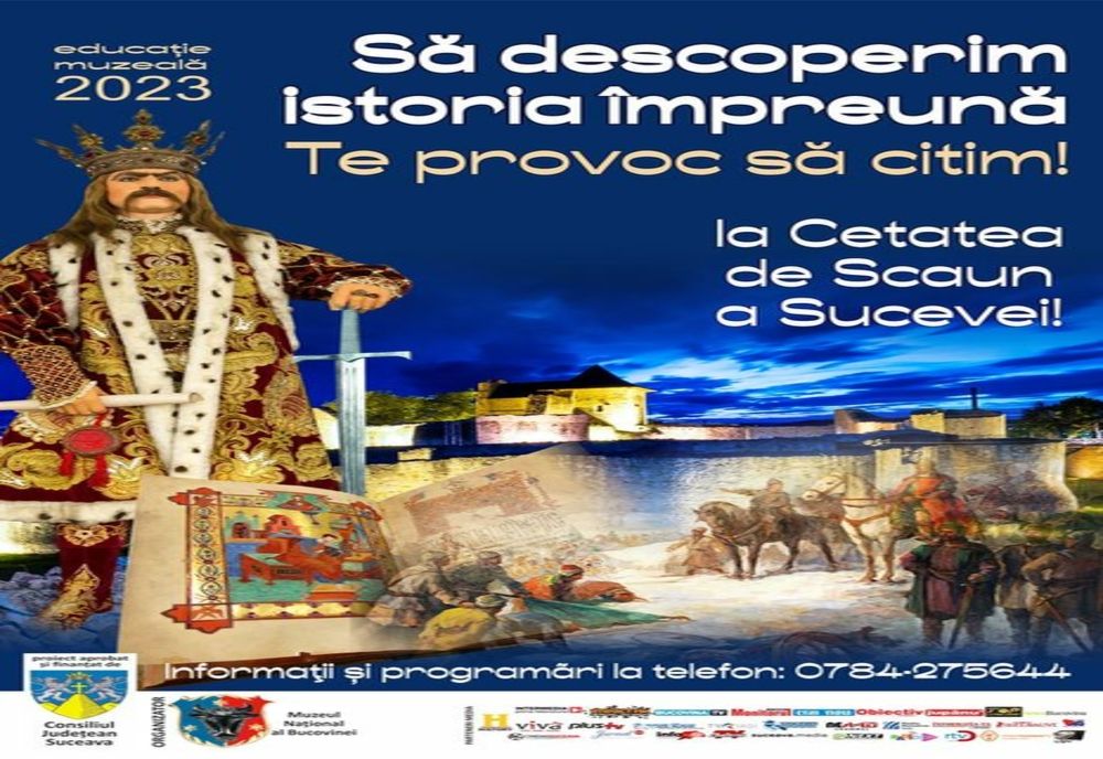„Să descoperim istoria împreună! Te provoc să citim!”, proiect de educație muzeală la Cetatea de Scaun a Sucevei