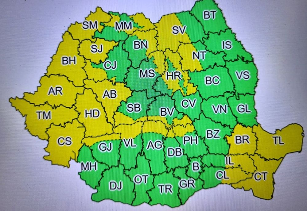 Îngheț la sol și brumă, și COD GALBEN de vânt puternic, în mai mute zone din țară