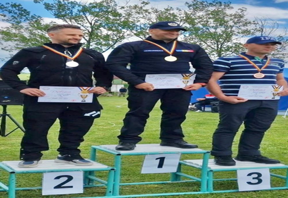Cel mai bun trăgător la pistolul 7.65 mm este un jandarm din Suceava
