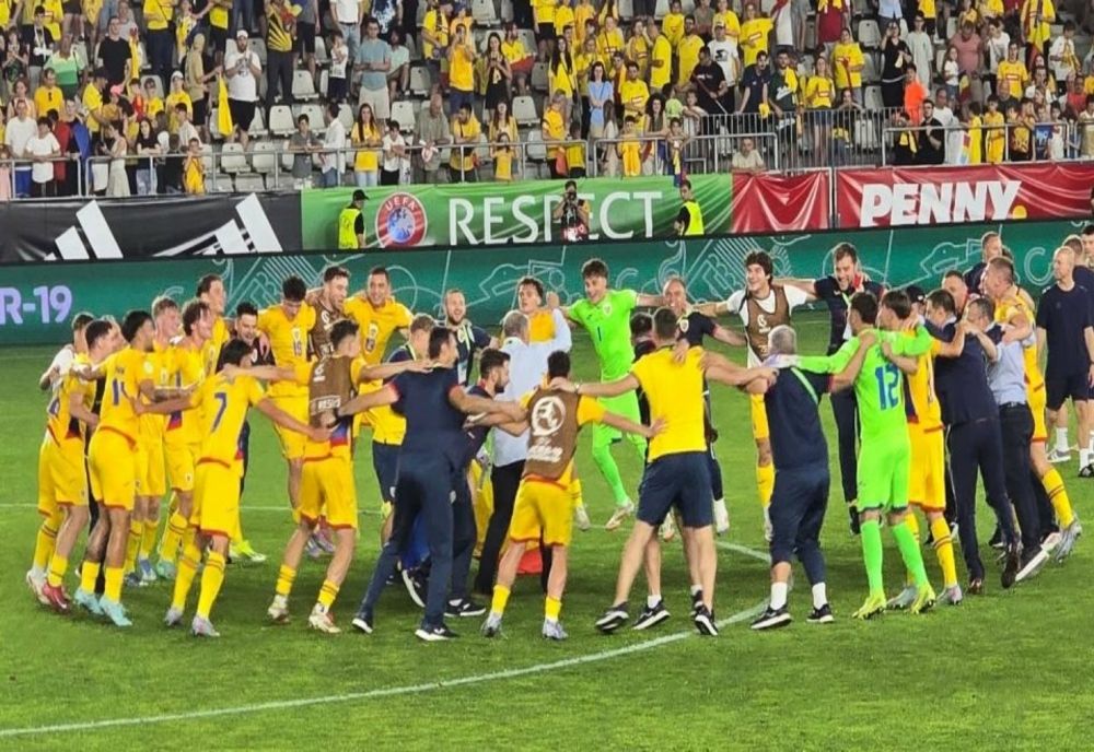 ROMÂNIA S-A CALIFICAT ÎN PREMIERĂ ÎN SEMIFINALELE CAMPIONATULUI EUROPEAN UNDER-19