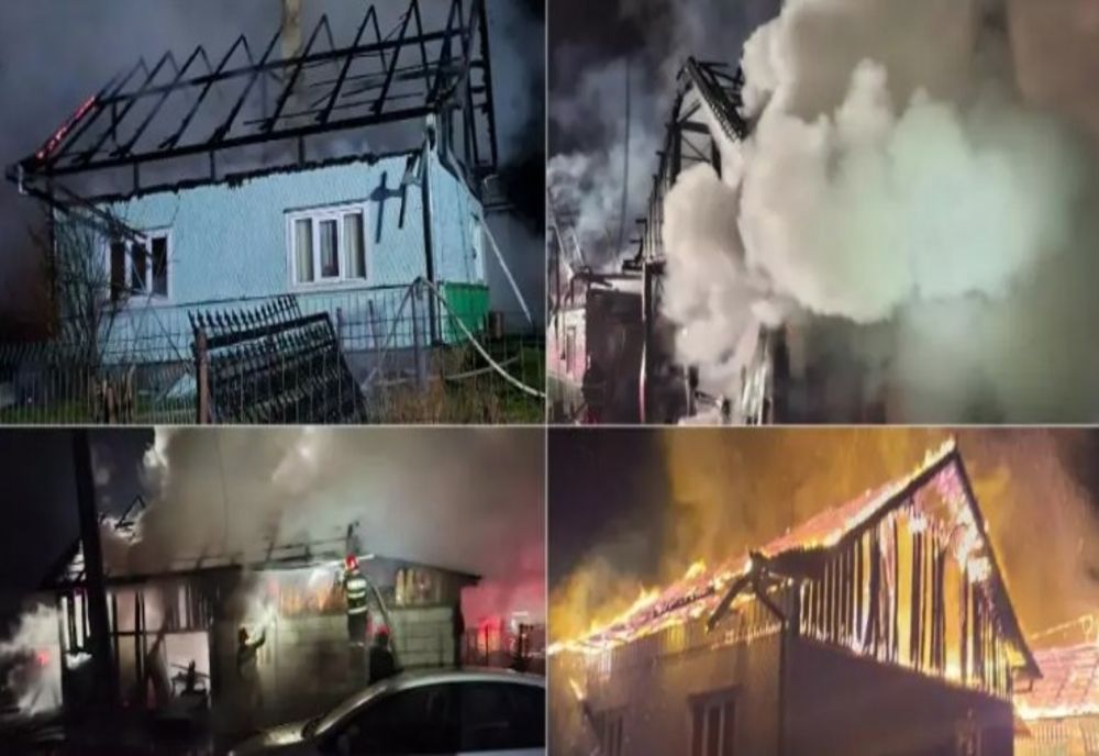 Incendiu de proporții în județul Suceava. O gospodărie a fost făcută scrum, prejudiciu estimat la 400.000 de lei