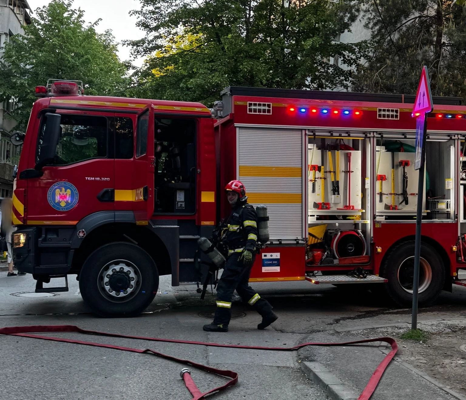 Bărbat cu arsuri în urma unui incendiu din Burdujeni
