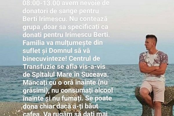 Apel disperat pentru un tânăr motociclist rănit grav într-un accident rutier