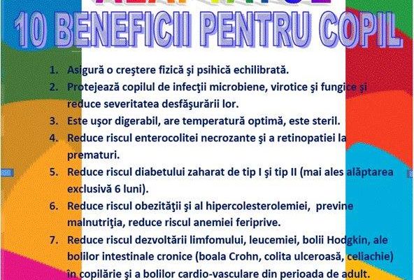 DSP Suceava marchează “Săptămâna Mondială a Alăptării”