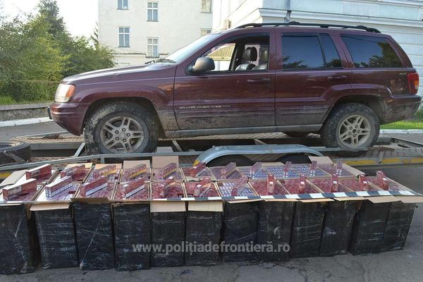 Contrabandiști de țigări urmăriți cu focuri de armă, la Nisipitu FOTO