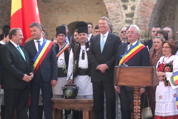 Președintele Klaus Iohannis, discurs emoționant, în Cetatea de Scaun a Sucevei VIDEO