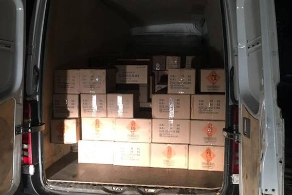 Frasin.Captură impresionantă de articole pirotehnice FOTO