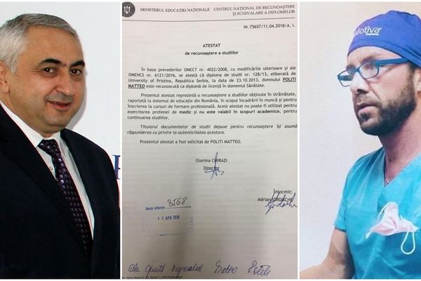 Diploma falsului medic italian, recunoscută oficial de Ministerul Educației în mandatul suceveanului Valentin Popa (PSD)