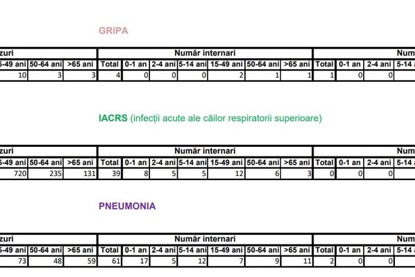 24 cazuri de gripă înregistrate săptămâna trecută în Suceava