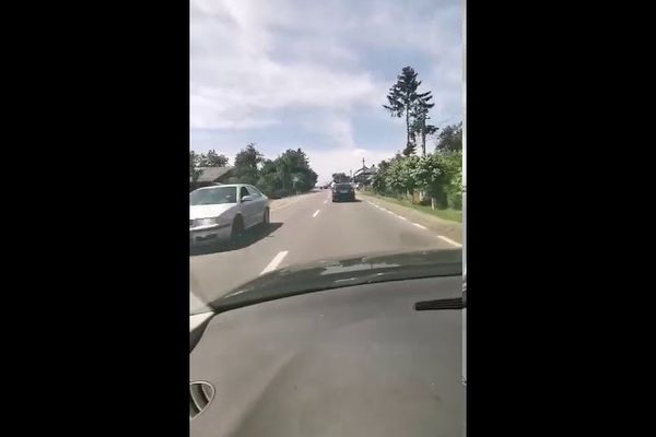 VIDEO Nuntași care circulă haotic și pun în pericol traficul rutier, filmați pe o șosea din Suceava
