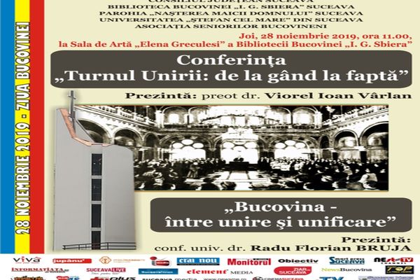 Ziua Bucovinei va fi sărbătorită prin manifestări organizate la Biblioteca Județeană 