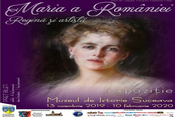 Expoziția „Maria a României, regină și artistă” va fi vernisată miercuri, la Muzeul de Istorie Suceava
