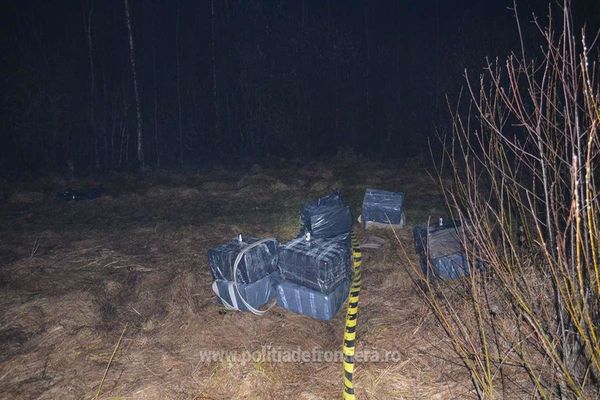 Țigări de contrabandă în valoare de aproape 70.000 de lei, depistate de polițiștii de frontieră de la Vicovu de Sus VIDEO