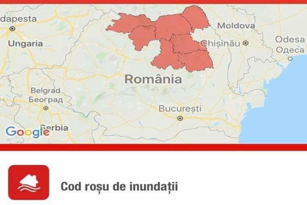 Județul Suceava, sub COD ROȘU de inundații! A fost transmis mesaj  de avertizare prin RO-ALERT