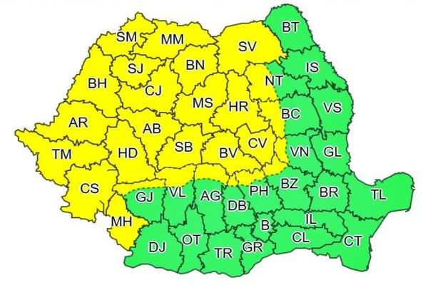 Cod galben de furtuni în județul Suceava