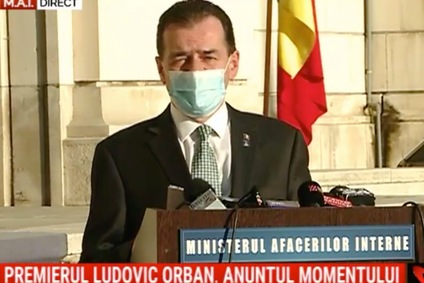 Premierul Ludovic Orban a anunțat, intensificarea tuturor măsurilor de control și prevenire a răspândirii pandemiei