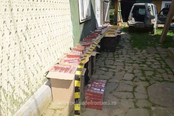 Urmărire pe graniță a unui contrabandist de țigări