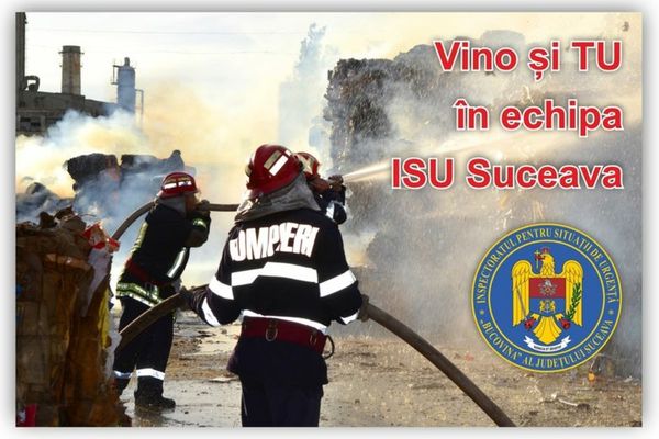 Vrei să fii pompier? ISU Suceava angajează!