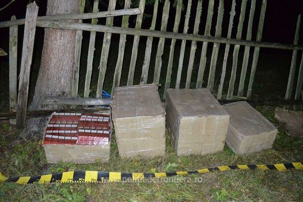 Focuri de armă la frontiera de nord! Ţigări în valoare de peste 115.500 lei, confiscate 