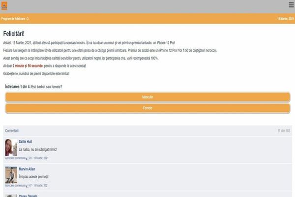 Imaginea companiei Dedeman, folosită de atacatori pentru a răspândi un atac de tip scam 