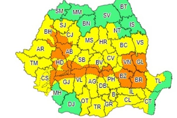 Nu scăpăm de ploi! Avertizare meteo