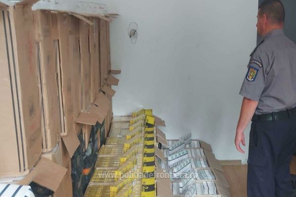 Țigări în valoare de 280.000 de lei confiscate la frontiera verde 