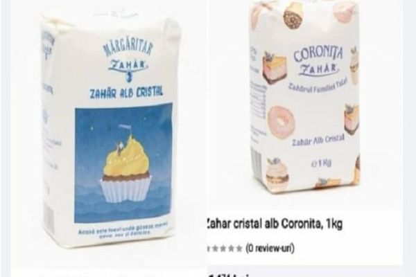 Zahărul costă şi 15 lei/kg în magazinele online