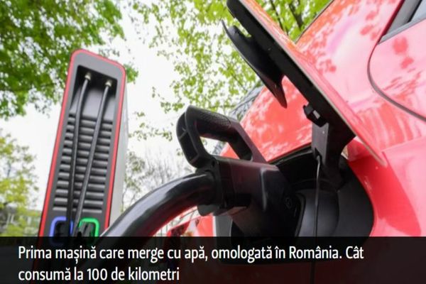 VIDEO Prima mașină care merge cu apă, omologată în România. Cât consumă la 100 de kilometri