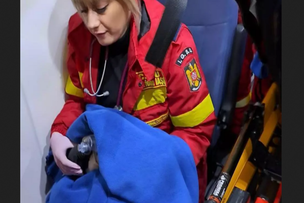 O tânără a născut prematur ajutată de medicul de gardă pe ambulanța de Terapie Intensivă 