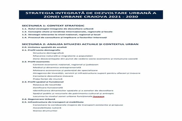 De ce apare Suceava în loc de Craiova, în Strategia de Dezvoltare a reşedinţei judeţului Dolj
