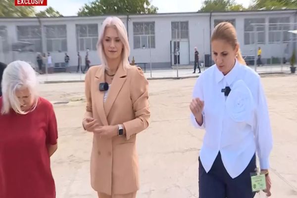 ANCA ALEXANDRESCU, ALĂTURI DE MINISTRUL JUSTIȚIEI, ALINA GORGHIU, REPORTAJ MANIFEST DIN PENITENCIAR