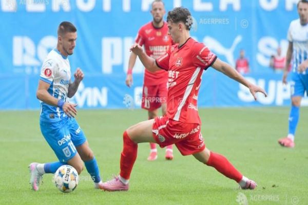 Fotbal: Universitatea Craiova a învins-o pe FC Hermannstadt cu 2-0, la Sibiu, în Superligă