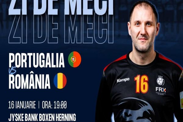 Handbal masculin: România debutează la EURO împotriva Portugaliei