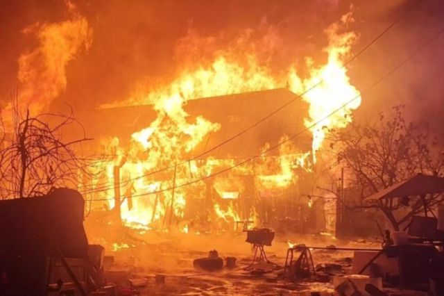 Iad dezlănțuit în curtea unui bătrân din Suceava. Gospodăria, făcută scrum după un incendiu nimicitor