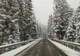 Iarnă în zona de munte a județului Suceava. Drumarii au intervenit cu utilaje și au răspândit material antiderapant VIDEO