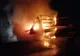 O autoutilitară a luat foc în mers, pe DN 17, la Stroiești FOTO