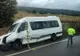 Coliziune între un microbuz și un autoturism. O persoană a fost rănită FOTO