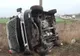 O persoană rănită, după ce autoutilitara în care se afla s-a răsturnat FOTO